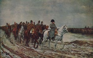 Napoleon under den franske kampanjen i 1814, 1864, c1915 av Jean Louis Ernest Meissonier