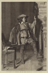 The Cavalier, fra vinterutstillingen, nr. 7, Haymarket av Jean Louis Ernest Meissonier