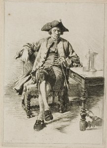 The Grand Smoker av Jean Louis Ernest Meissonier