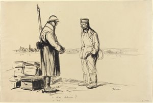 - På Rhinen - Ya., ca. 19141919. av Jean Louis Forain