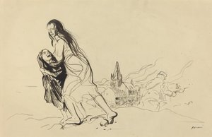 Etter Douai, sannsynligvis 1918. av Jean Louis Forain