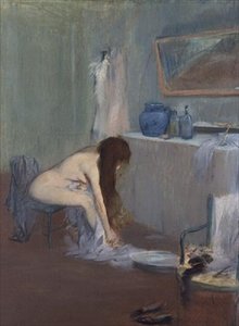 Etter badet, ca. 1885-90 (pastell) av Jean Louis Forain