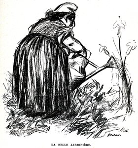 Antisemitttegning publisert før 1900 i avisen “” Psst...! «» av Jean Louis Forain