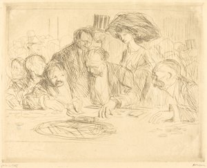 Ved gamblingbordet (andre tallerken) av Jean Louis Forain