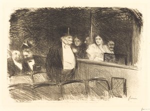 På teateret av Jean Louis Forain