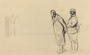 På forsiden av Vincennes. bolo pasha av Jean Louis Forain