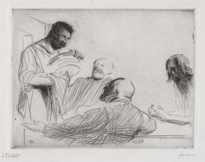 Før middag på Emmaus av Jean Louis Forain
