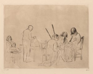 Før nattverden i Emmaus av Jean Louis Forain