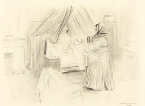 Frokost (horisontal tallerken) av Jean Louis Forain