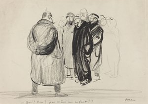 tomhendt. mannskapet på en Zeppelin, sannsynligvis 1915. av Jean Louis Forain
