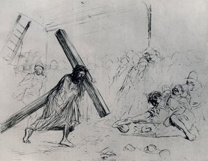 Kristus som bærer korset, 1925. av Jean Louis Forain