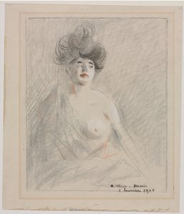 Courtesane (rekto) av Jean Louis Forain
