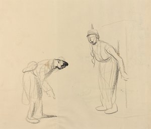 Skjuler louis [verso], c. 19141919. av Jean Louis Forain