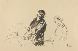 Sykehusscene, ca. 19141919. av Jean Louis Forain