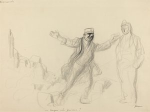 Kammerad. Hvorfor denne kulden, ca. 19141919. av Jean Louis Forain