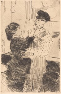 Knotting the Cravat av Jean Louis Forain
