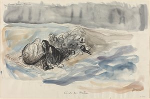Undervannskrigføring. The School of Neutrals, ca. 19141919. av Jean Louis Forain