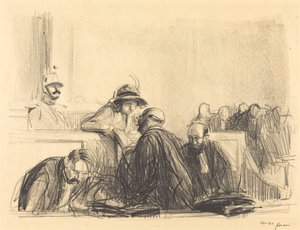 Advokat snakker med sin klient av Jean Louis Forain