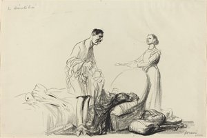 De demobiliserte, ca. 19141919. av Jean Louis Forain