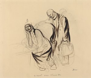 Avgangen til Versailles, ca. 1919. av Jean Louis Forain