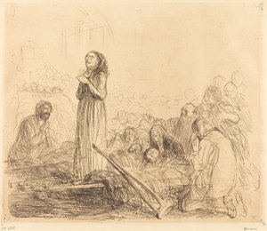 Lourdes, miraklet (første tallerken) av Jean Louis Forain