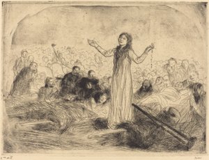 Lourdes, miraklet (andre tallerken) av Jean Louis Forain