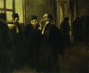 Palace Corridor Scene; Korridorscene ved palasset, ca. 1905 av Jean Louis Forain