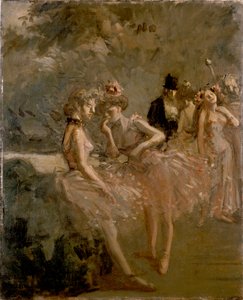 Scene in the Wings of a Theatre, c1870-1900 av Jean Louis Forain