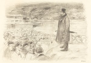Scene of a Strike (tredje plate) av Jean Louis Forain