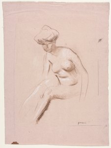 Sittende naken av Jean Louis Forain