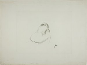 Studie av en naken kvinne, bakfra av Jean Louis Forain