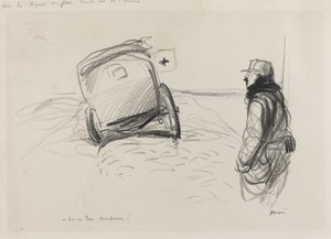 Sur la ligne de feu, ca. 1914-1919 von Jean Louis Forain