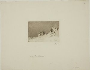 Den døde jenta av Jean Louis Forain