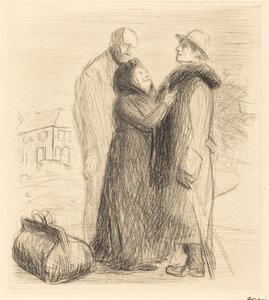 The Departure of the Prodigal Son (første tallerken, vertikal) av Jean Louis Forain