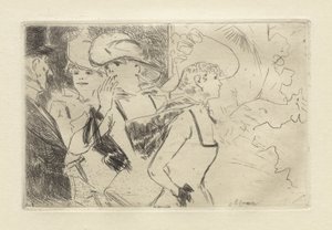 Folies-Bergère, ca. 1880-86 (etsing) av Jean Louis Forain