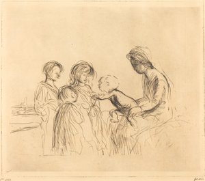 Madonnaen og barna av Jean Louis Forain