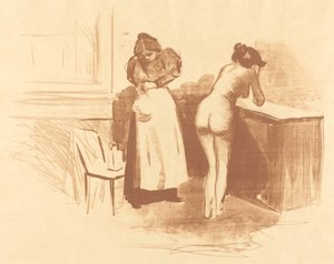 Massasjen med grovhårhanske av Jean Louis Forain
