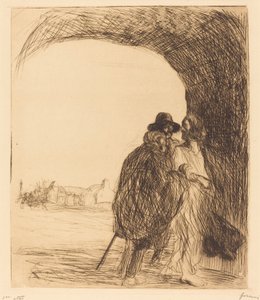 Møtet under buen (tredje plate) av Jean Louis Forain