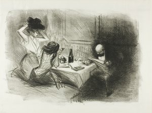 Den private spisestuen, femte tallerken av Jean Louis Forain
