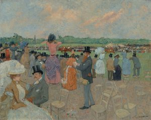 Løpene på Longchamp av Jean Louis Forain