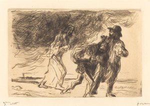 Veien til Emmaus (første tallerken) av Jean Louis Forain