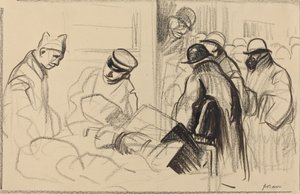 Toget til Bern, ca. 19141919. av Jean Louis Forain