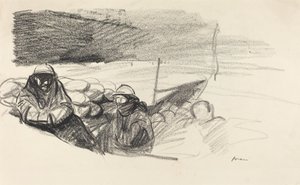 To soldater i en skyttergrav, ca. 19141919. av Jean Louis Forain