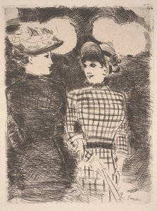 To kvinner (etsing) av Jean Louis Forain