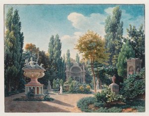 Monument til Diane de Poitiers i Jardin du cloître des Petits-Augustins, 1815