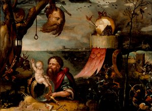 Den hellige Christopher og Kristusbarnet, ca. 1550