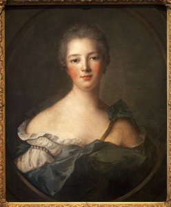 Jeanne Antoinette Poisson, markis av Pompadour (1721-1764) - Maleri fra verkstedet til Jean Marc (Jean-Marc) Nattier (1685-1766), olje på lerret av Jean Marc Nattier