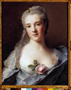 Portrett av Manon Balletti (1740-1776), kone til arkitekten Jean Francois Blondel (1705-1774) Maleri av Jean Marc (Jean-Marc) Nattier (1685-1766) av Jean Marc Nattier