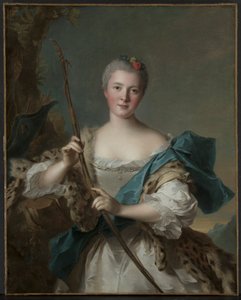 Portrett av en kvinne som Diana, 1752.
