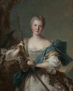 Portrett av en kvinne som Diana, 1752